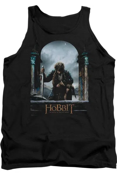 Gildan Hobbit Bilbo Poster Adult Tank Top In Black