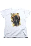 Gildan Hobbit Bilbo Short Sleeve Womens Tee / T-shirt In White