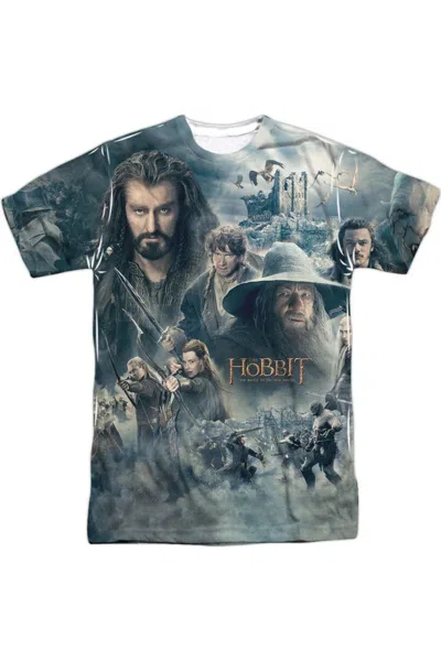 Gildan Hobbit Epic Poster Short Sleeve Adult Poly Crew Tee / T-shirt In White