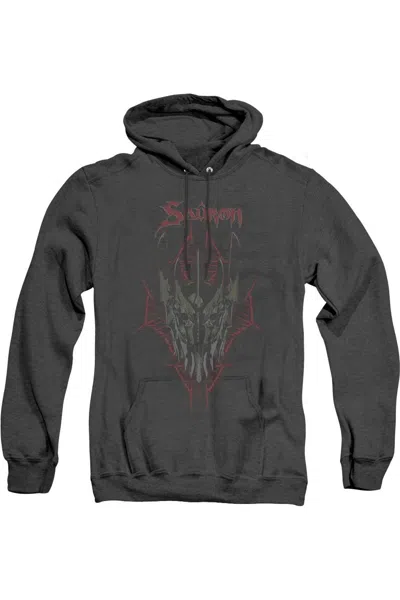 Gildan Hobbit Evils Helm Adult Heather Hoodie / Hooded Sweatshirt In Black