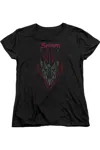 Gildan Hobbit Evils Helm Short Sleeve Womens Tee / T-shirt In Black