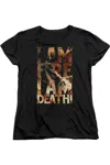 Gildan Hobbit I Am Fire Short Sleeve Womens Tee / T-shirt In Black
