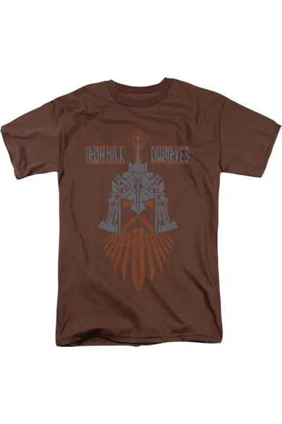 Gildan Hobbit Ironhill Dwarves Short Sleeve Adult Tee / T-shirt In Brown