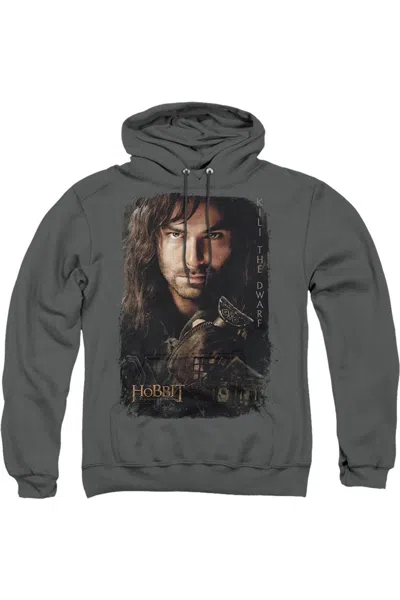 Gildan Hobbit Kili Poster Adult Pull Over Hoodie / Hooded Sweatshirt In Pink