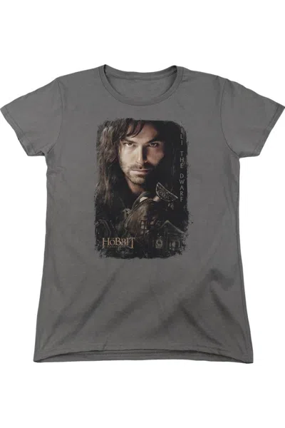 Gildan Hobbit Kili Poster Short Sleeve Womens Tee / T-shirt In Pink