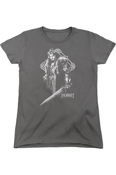 Gildan Hobbit King Thorin Short Sleeve Womens Tee / T-shirt In Pink