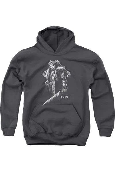 Gildan Kids' Hobbit King Thorin Youth Pull Over Hoodie / Hooded Sweatshirt In Gray