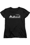 Gildan Hobbit Orc Company Short Sleeve Womens Tee / T-shirt In Black