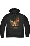 Gildan Hobbit Smaug Poster Adult Pull Over Hoodie / Hooded Sweatshirt In Black