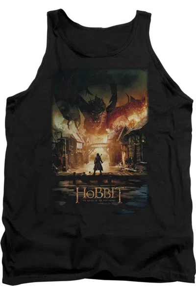 Gildan Hobbit Smaug Poster Adult Tank Top In Black