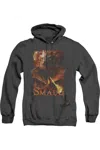 Gildan Hobbit Smolder Adult Heather Hoodie / Hooded Sweatshirt In Black