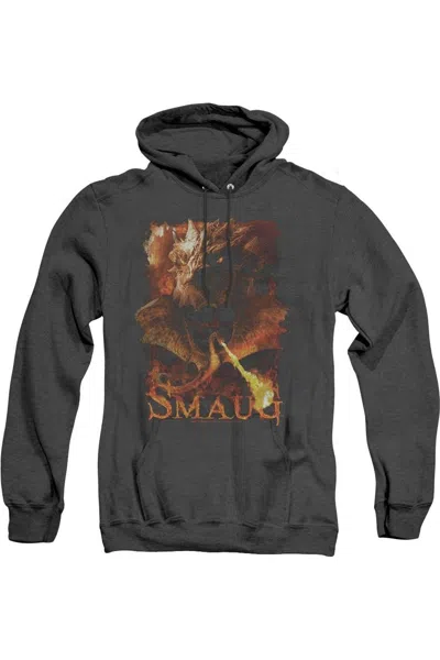 Gildan Hobbit Smolder Adult Heather Hoodie / Hooded Sweatshirt In Black