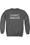 Gildan Hobbit Walking Logo Adult Crewneck Sweatshirt In Pink