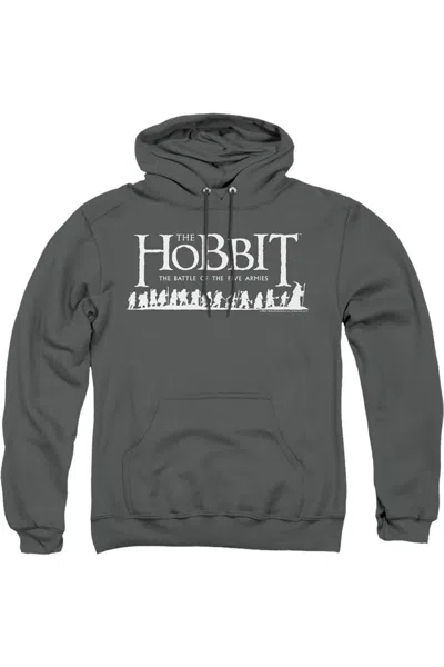 Gildan Hobbit Walking Logo Adult Pull Over Hoodie / Hooded Sweatshirt In Pink