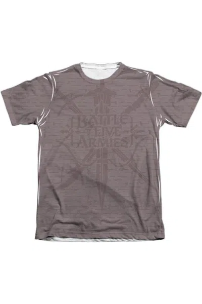 Gildan Hobbit Weapons Adult Poly/cotton Short Sleeve Tee / T-shirt In White