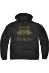 Gildan House Of The Dragon Dragon Wings Adult Pull Over Hoodie / Hooded Sweatshirt In Black