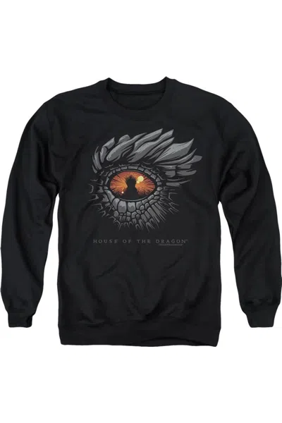Gildan House Of The Dragon Eye Of The Dragon Adult Crewneck Sweatshirt In Black