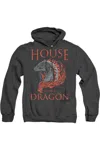 Gildan House Of The Dragon Hod Dragon Illustration Adult Heather Hoodie / Hooded Sweatshirt In Black