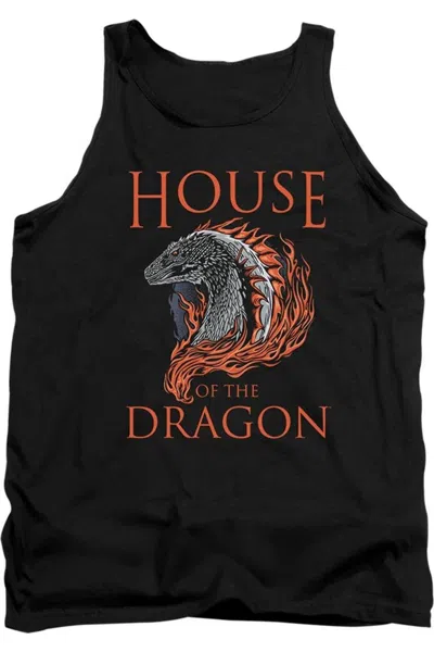 Gildan House Of The Dragon Hod Dragon Illustration Adult Tank Top In Black