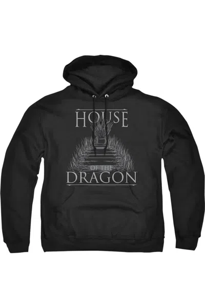 Gildan House Of The Dragon Sword Throne Adult Pull Over Hoodie / Hooded Sweatshirt In Black