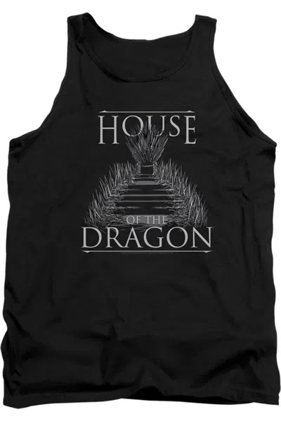 Gildan House Of The Dragon Sword Throne Adult Tank Top In Black