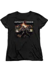 Gildan Infinite Crisis Batman Short Sleeve Womens Tee / T-shirt In Black