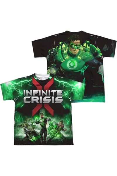Gildan Kids' Infinite Crisis Ic Green Lantern (front/back Print) Short Sleeve Youth Poly Crew Tee / T-shirt