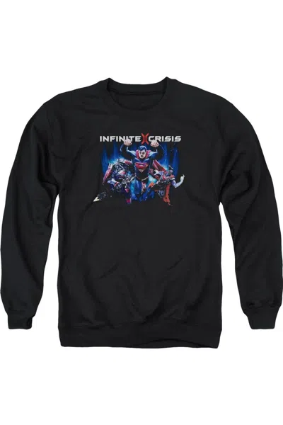Gildan Infinite Crisis Ic Super Adult Crewneck Sweatshirt In Black