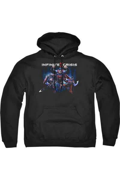 Gildan Infinite Crisis Ic Super Adult Pull Over Hoodie / Hooded Sweatshirt In Black