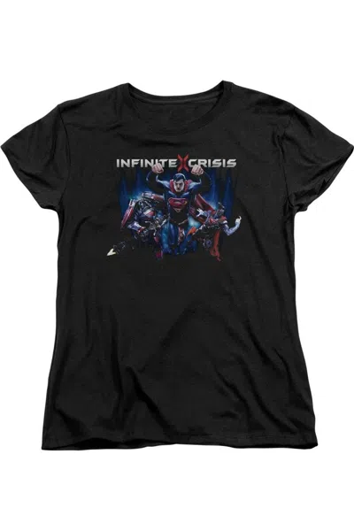 Gildan Infinite Crisis Ic Super Short Sleeve Womens Tee / T-shirt In Black