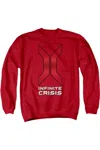 Gildan Infinite Crisis Title Adult Crewneck Sweatshirt In Red