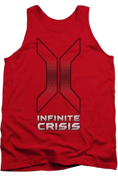 Gildan Infinite Crisis Title Adult Tank Top In Red
