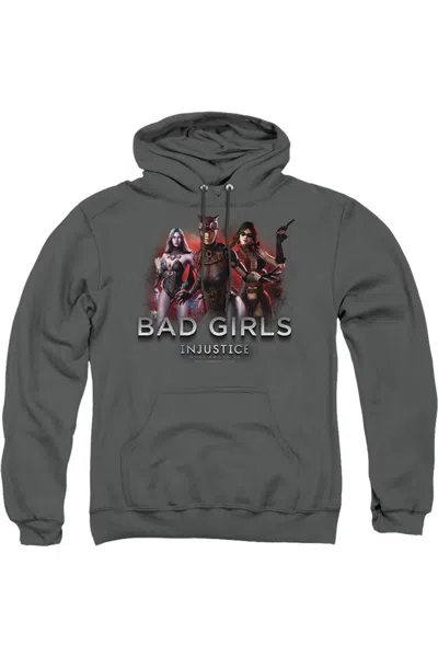 Gildan Injustice Gods Among Us Bad Girls Adult Pull Over Hoodie / Hooded Sweatshirt In Pink