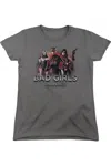 Gildan Injustice Gods Among Us Bad Girls Short Sleeve Womens Tee / T-shirt In Pink