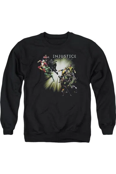 Gildan Injustice Gods Among Us Good Vs Evil Adult Crewneck Sweatshirt In Black