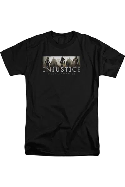 Gildan Injustice Gods Among Us Logo Short Sleeve Adult Tall Tee / T-shirt In Black