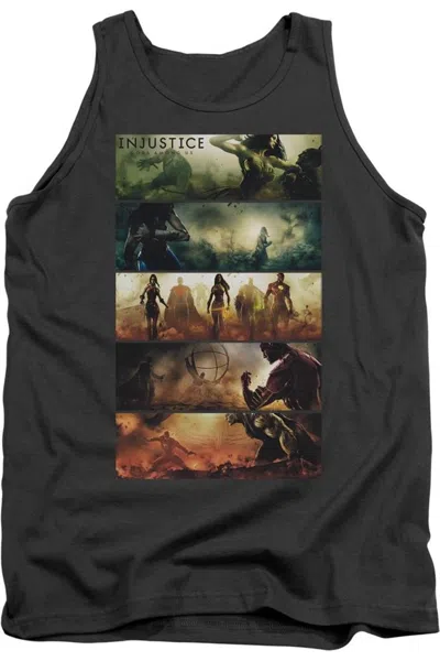 Gildan Injustice Gods Among Us Panels Adult Tank Top In Pink