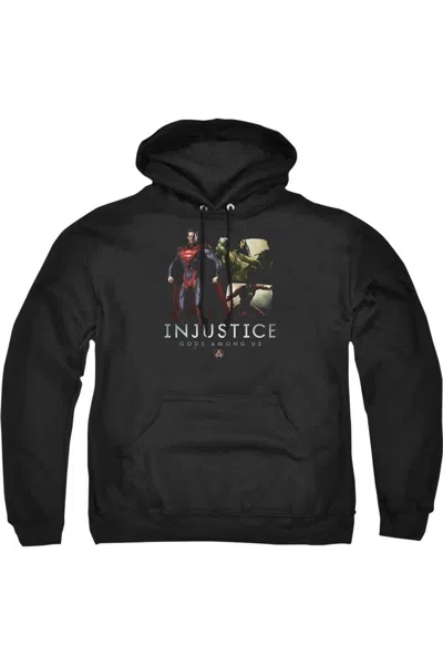 Gildan Injustice Gods Among Us Supermans Revenge Adult Pull Over Hoodie / Hooded Sweatshirt In Black