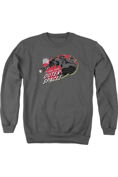 Gildan Iron Giant Outer Space Adult Crewneck Sweatshirt In Pink