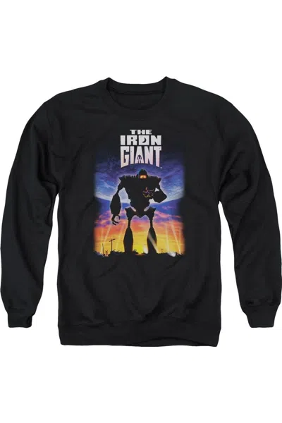 Gildan Iron Giant Poster Adult Crewneck Sweatshirt In Black