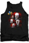 Gildan It 1990 Many Faces Of Pennywise Adult Tank Top In Black