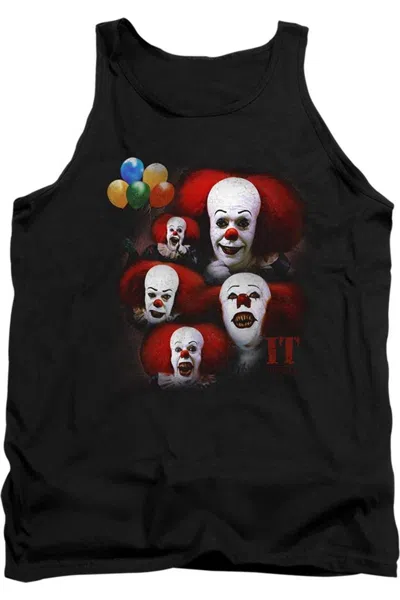 Gildan It 1990 Many Faces Of Pennywise Adult Tank Top In Black