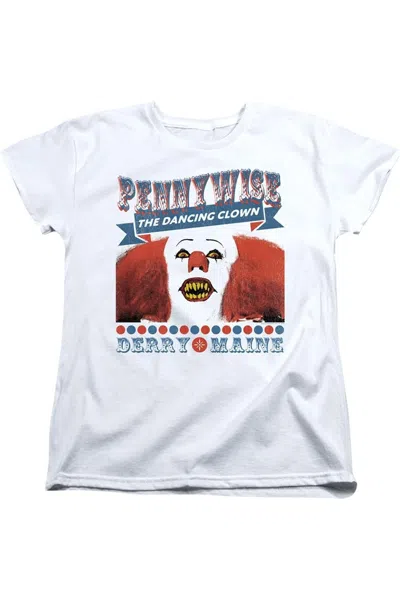 Gildan It 1990 The Dancing Clown Short Sleeve Women´s Tee / T-shirt In White