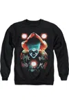 Gildan It 2017 Dead Lights Adult Crewneck Sweatshirt In Black