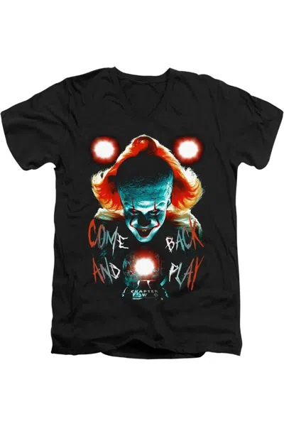 Gildan It 2017 Dead Lights Short Sleeve Adult V Neck Premium Cotton Tee / T-shirt In Black
