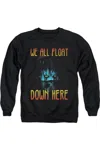 Gildan It 2017 We All Float Down Here Adult Crewneck Sweatshirt In Black