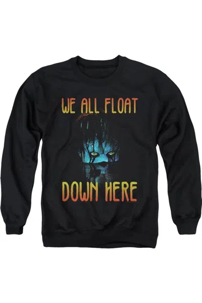 Gildan It 2017 We All Float Down Here Adult Crewneck Sweatshirt In Black