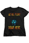 Gildan It 2017 We All Float Down Here Short Sleeve Women´s Tee / T-shirt In Black