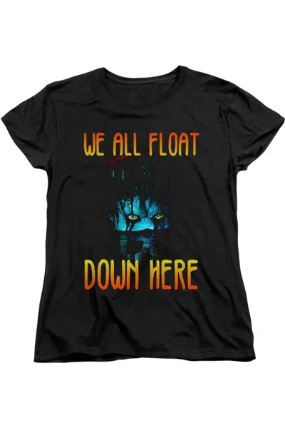 Gildan It 2017 We All Float Down Here Short Sleeve Women´s Tee / T-shirt In Black