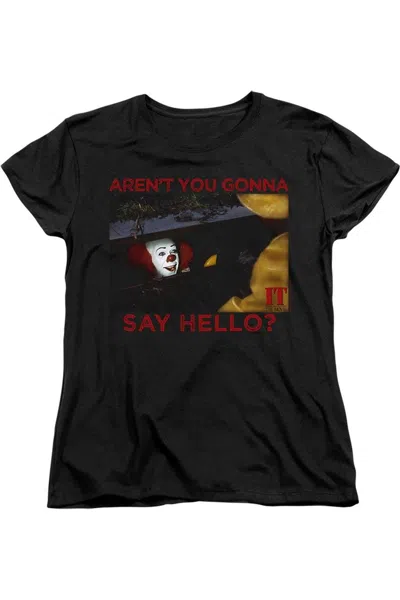 Gildan It Hello Short Sleeve Women´s T-shirt In Black